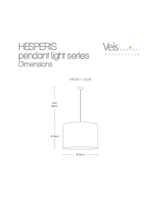 Veis Bedroom Combo Set mit Schlafzimmerlampen und Hängelampe Lila mit Fassung E27 35cm.