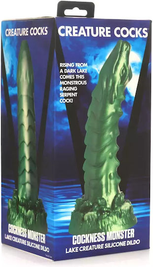 XR Glass Dildo With Suction Cup Green 20.5cm