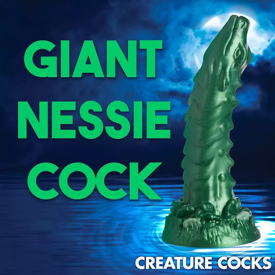 XR Glass Dildo With Suction Cup Green 20.5cm