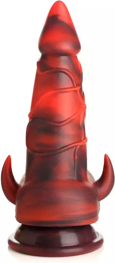 XR Dildo με Όρχεις και Βεντούζα Κόκκινο