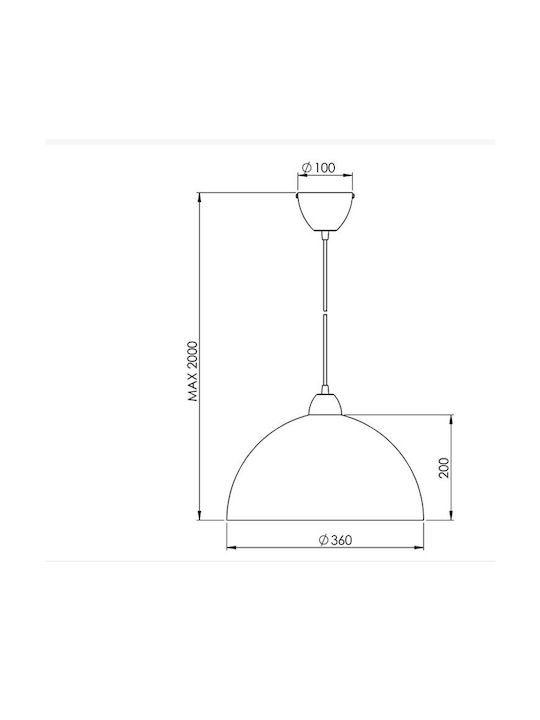 Fabas Luce Hängelampe Honig 36cm.