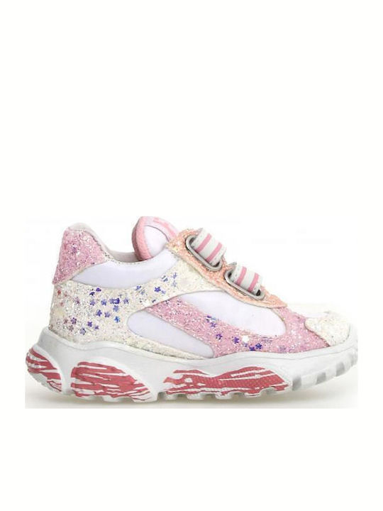 Kids Sneakers with Scratch White