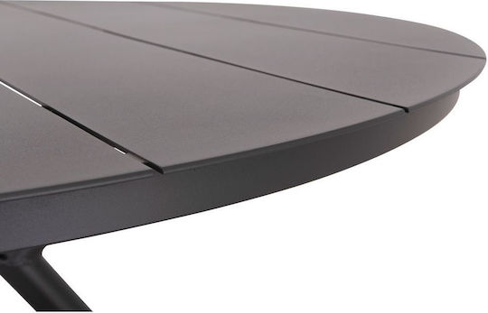 Masa pentru spații exterioare Aluminiu Higer Gri 126x126x75buc