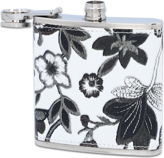 Hip Flask Φλασκί Ποτού Black Flower F3310 180ml