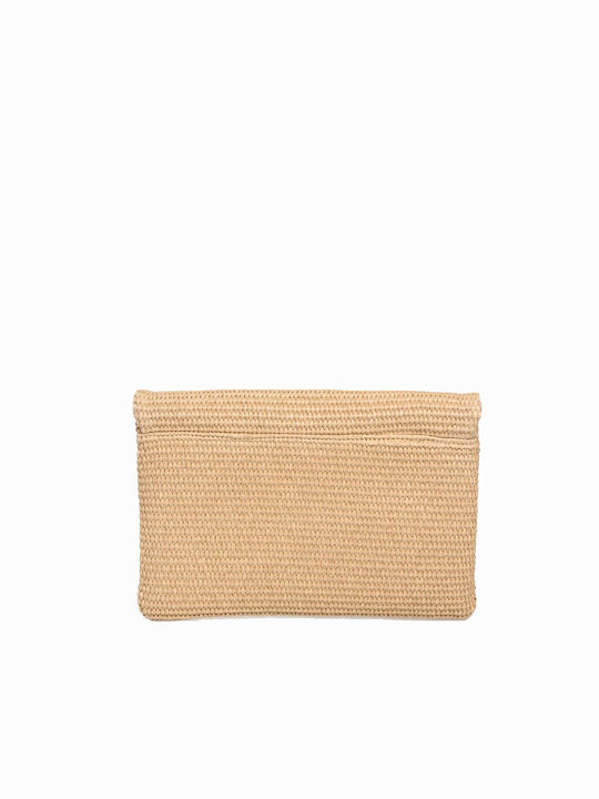 Stroh Damenumschlag Beige