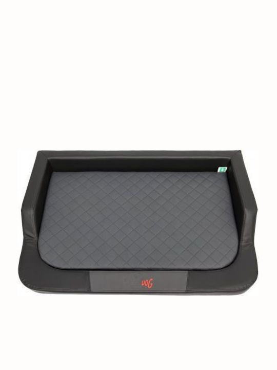 Hobbydog Canapea Pat pentru câini Ortopedic Negru 75x50cm.