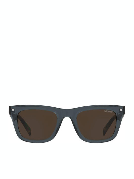 Levi's Sunglasses Gray with Acetate Frame & Brown Lens