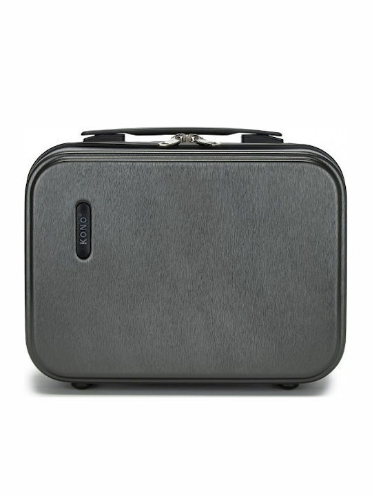 Miss Lulu Hard Shell Cosmetic Case – Durable Travel Makeup Organizer Ykk Zipper Grey