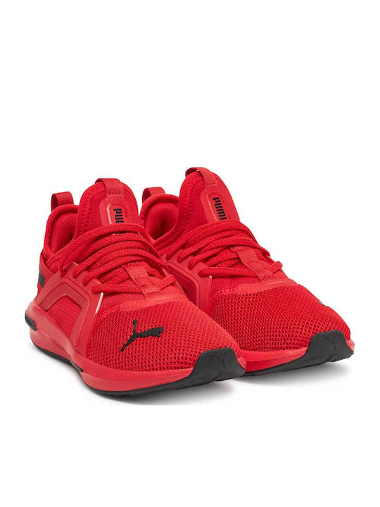 Enzo 5 Kids Sports Shoes Running with Laces Red