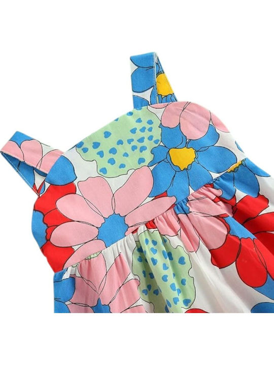 Rochie Fete Fără Mâneci Multicoloră Margarete Multicolore