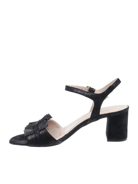 Leder Sandalen Anatomisch Schwarz