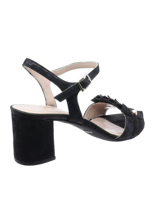Leder Sandalen Anatomisch Schwarz