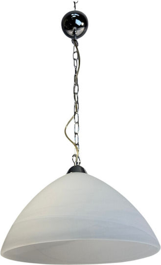 Epiplo-Fos Pendant Light White with Socket E27 34x34x25cm