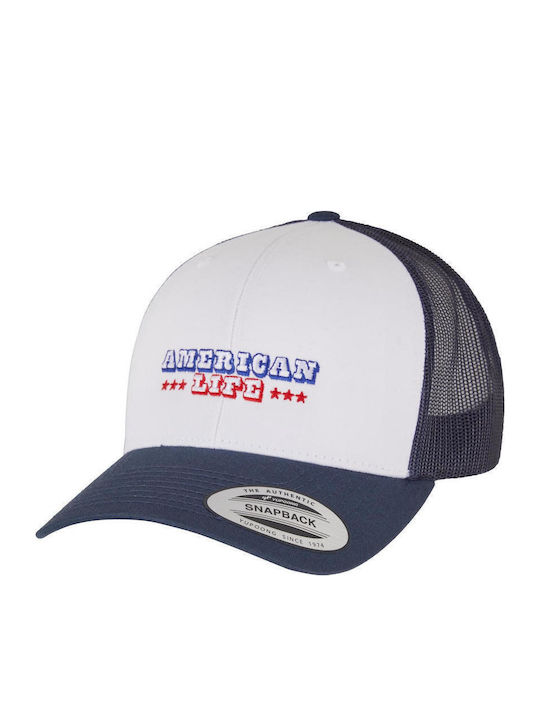 American Life Retro Trucker Cap Navy White Navy One
