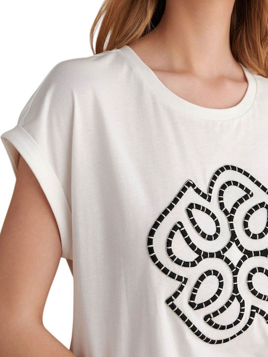 Women's Blouse Cotton Short Sleeve White