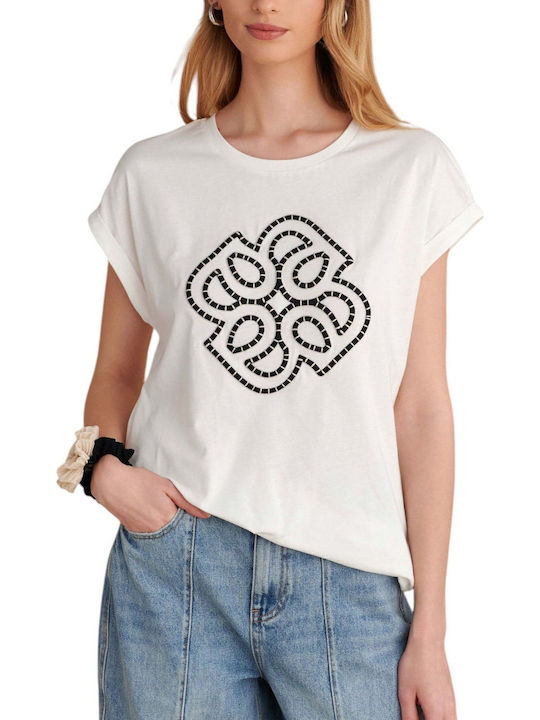 Women's Blouse Cotton Short Sleeve White