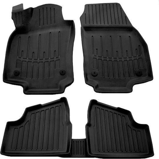 Race Axion Set of Front and Rear Mats Universal 5pcs Tray Type Opel Astra 2004-2010 Black