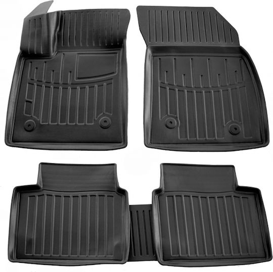Race Axion Set of Front and Rear Mats 5pcs Tray Type for Ford Focus 2018 Black