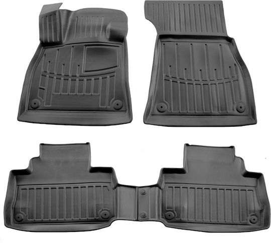 Race Axion Set of Front and Rear Mats 4pcs Tray Type for Audi e-tron / Q8 2022 Black