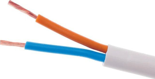 Elektrokabel Netzkabel mit Kabeleigenschaften 2x0.5mm² in Schwarz Farbe 100m Flexibel