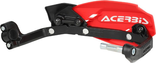 Acerbis Motorcycle Protective Hand Guards in Red Colour