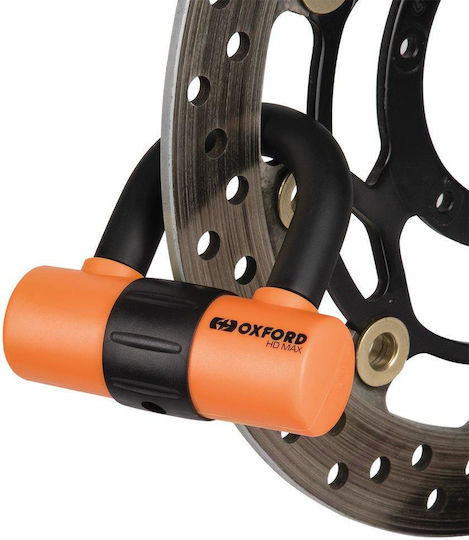 Oxford HD Max Motorcycle Disc Brake Lock in Orange