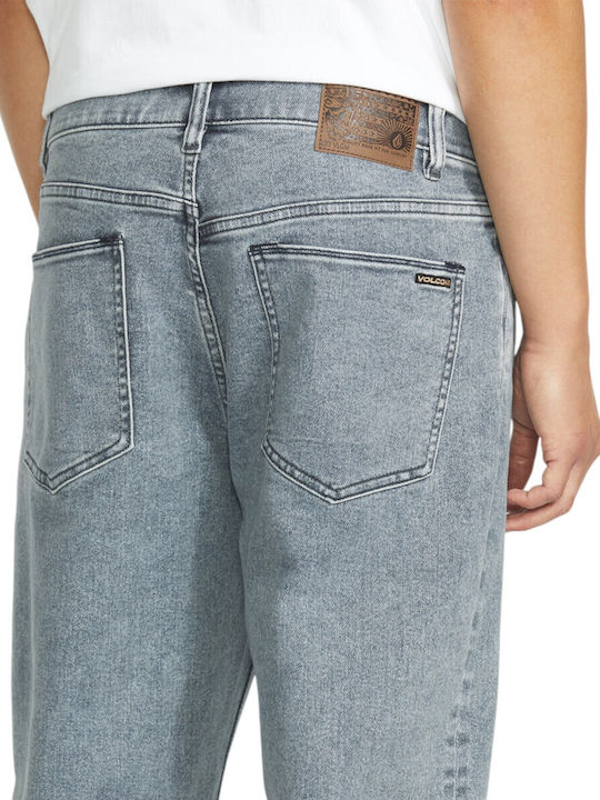 Modown Men's Jeans Pants Relaxed Tapered Fit Ash Blue