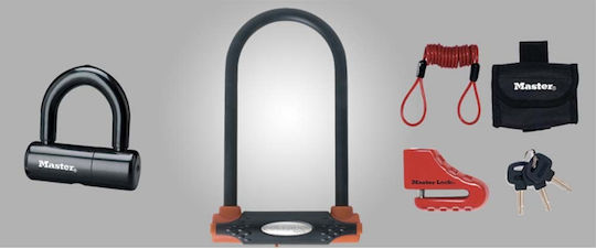Master Lock 90cm Motorcycle Anti-Theft Chain with Lock in Yellow -02