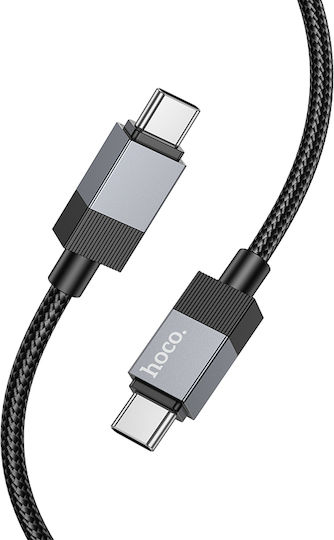 Hoco Cablu USB 2.0 X110 Honorific USB-C Masculin - USB-C 60W Negru 1m HOC-646826