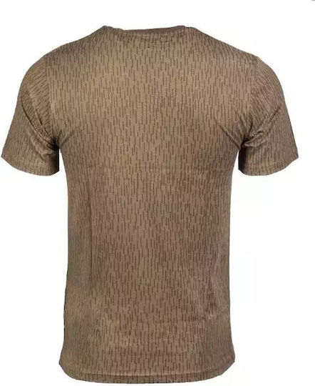 Mil-Tec Short Sleeve T-shirt 100% Cotton Khaki East German Camo