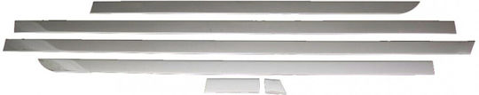 S-dizayn Protections for Car Doors Metallic Decorative Door Sill Strip Rear for Mercedes Vito W447 2014 Chrome 6pcs Silver