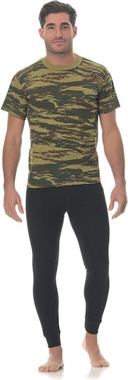 Onurel Short Sleeve T-shirt Greek Army Camouflage 100% Cotton in Khaki Color