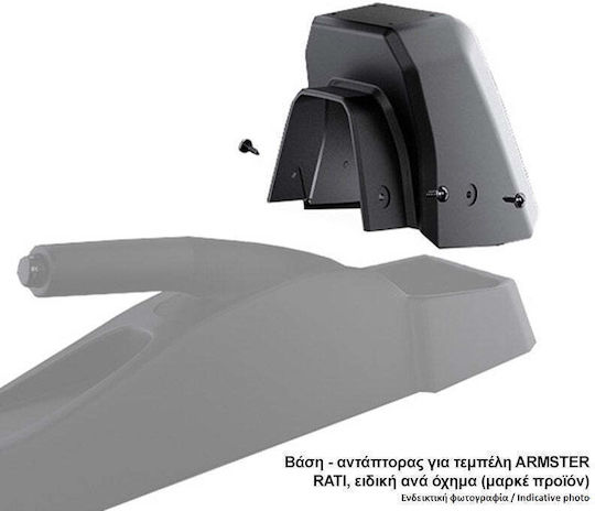 Rati Armster Car Fabric Armrest Mount for Toyota Yaris 2020 Black