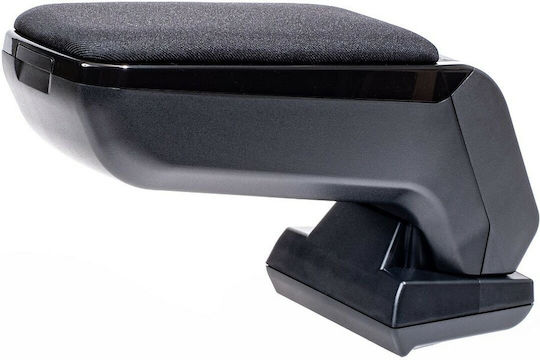 Rati Armster S Car Fabric Armrest for Skoda Octavia II 2004-2013 Black