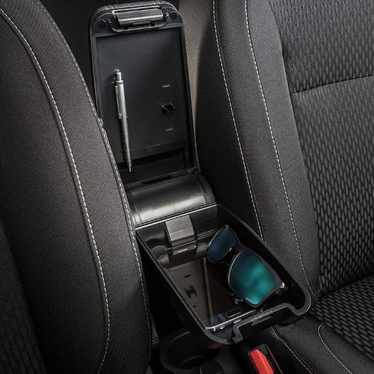 Rati Armster Car PU Armrest for Renault Twingo Smart ForTwo / ForFour 2014+ Black