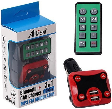 Allison FM Transmitter Αυτοκινήτου Allison mit Bluetooth / USB