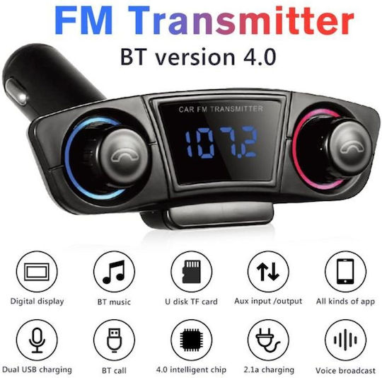 Rolinger FM Transmitter Autovehicul cu USB 3.1A 12-24V RL-