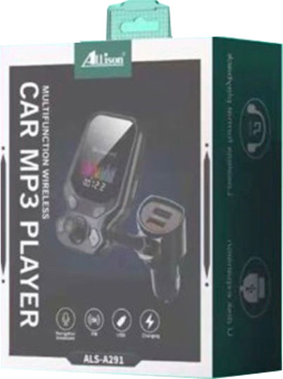 Allison FM Transmitter Αυτοκινήτου με Bluetooth / USB