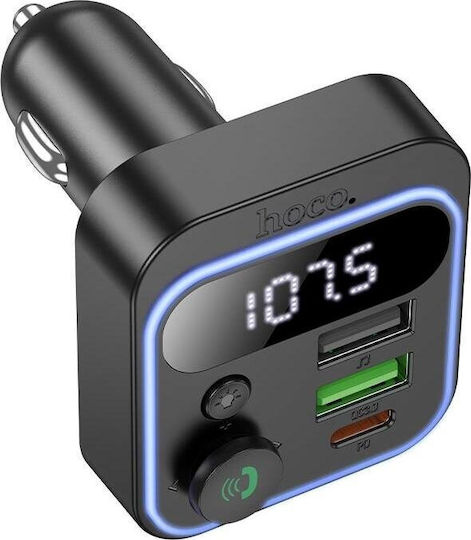Hoco FM Transmitter Αυτοκινήτου E85 με Bluetooth / USB