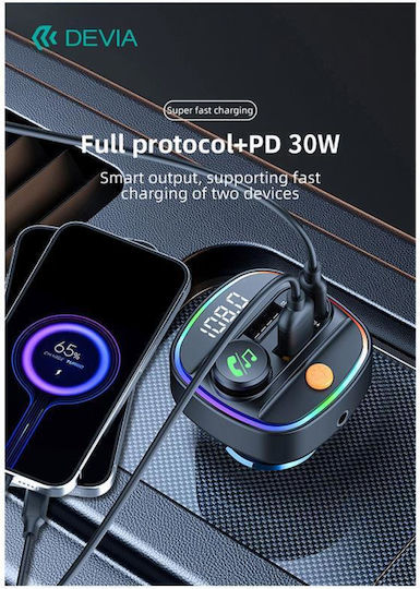 Devia FM Transmitter Αυτοκινήτου N66393 με Bluetooth / USB