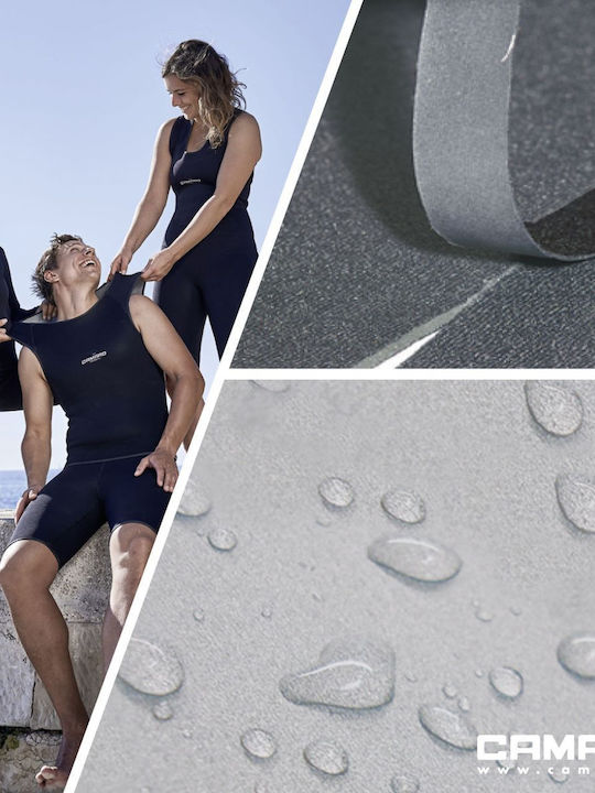 Camaro-Watersports Titanium Neoprenanzug Für Speerfischen Rasiert Schwarz 2mm