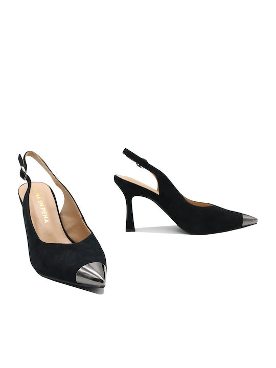 Black Heels with Strap