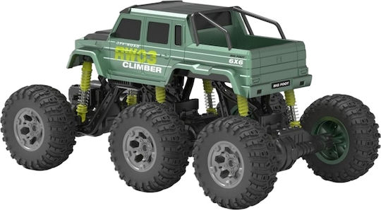 Rw Τηλεκαυτεθυνομενο 1:8 Truck Climber 6x6 Usb Rechargeable Πρασινο 26611b