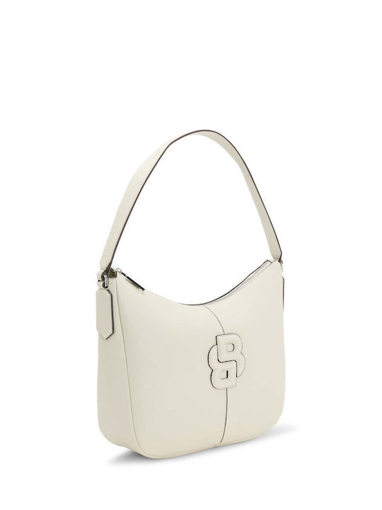 Damentasche Schultertasche Ecru