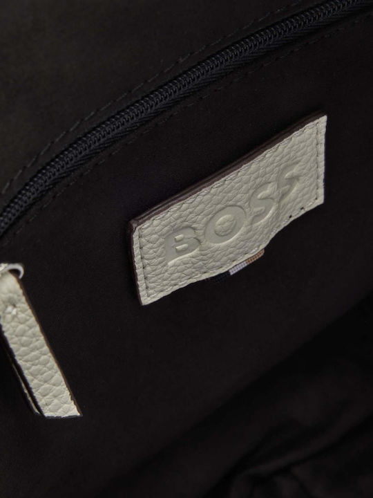 Damentasche Schultertasche Ecru