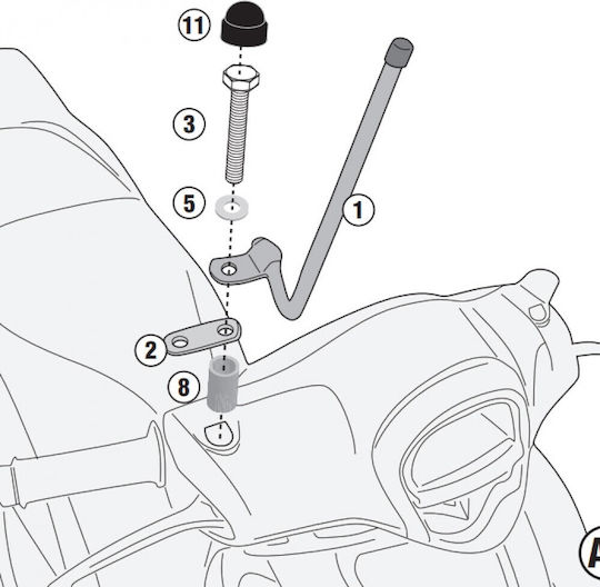 Givi Κιτ Τοποθέτησης A1193A για Honda SH 125 2021 A1193A