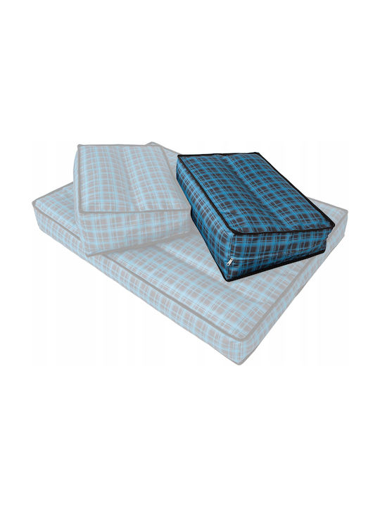 Garden Chair Cushion Blue Checkered 60x40 cm