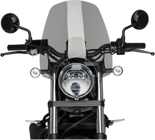 Parbriz Touring Puig Naked New Generation pentru Honda CMX 500 Rebel Ușor Fumuriu