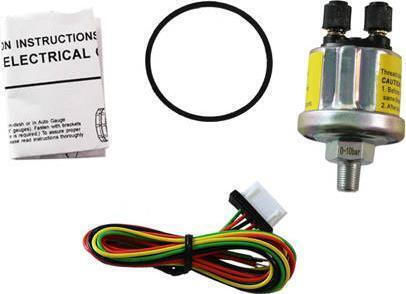 Auto Gauge Car Clock, Oil Pressure and Barometer Analog Instrument 52mm