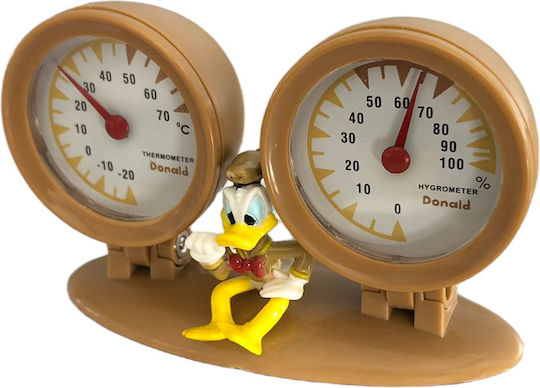 Guard Car Thermometer and Hygrometer Analog Instrument